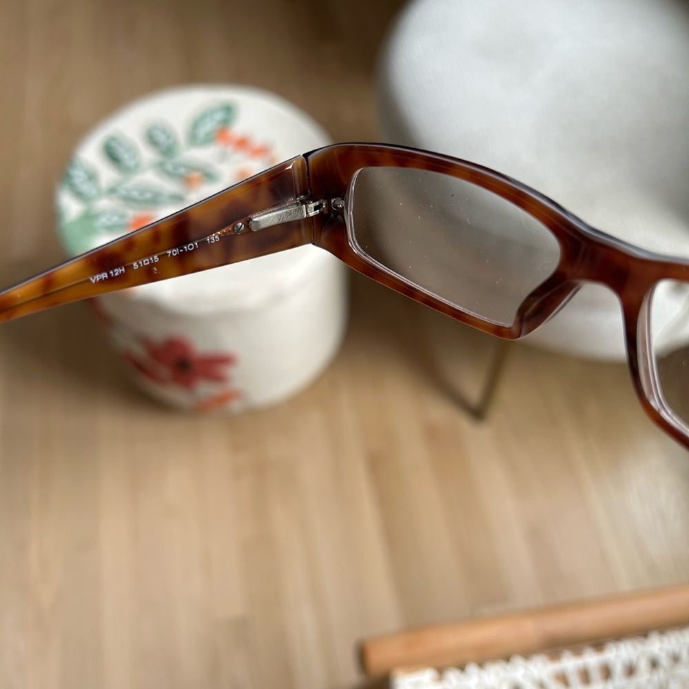 Vintage Prada Brown Rectangular Glasses - - image 7